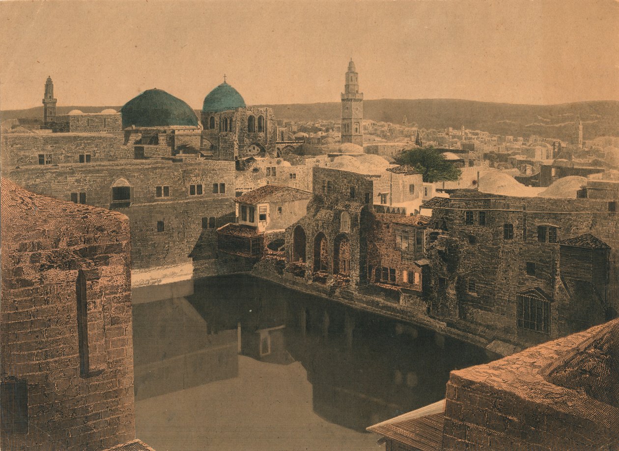Jerusalem, midten av slutten av 1800-tallet. av Unbekannt