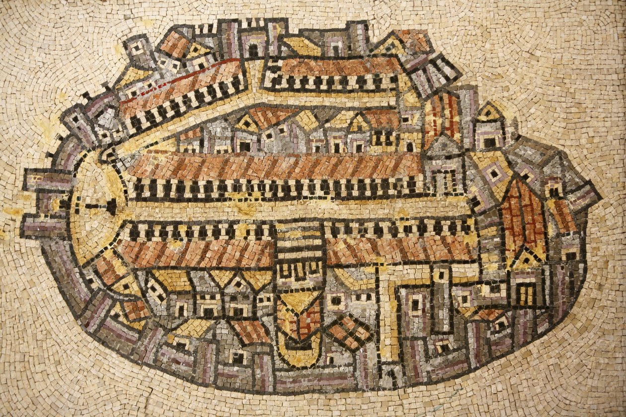 Jerusalem tempel mosaikk, Jerusalem, Israel av Unbekannt