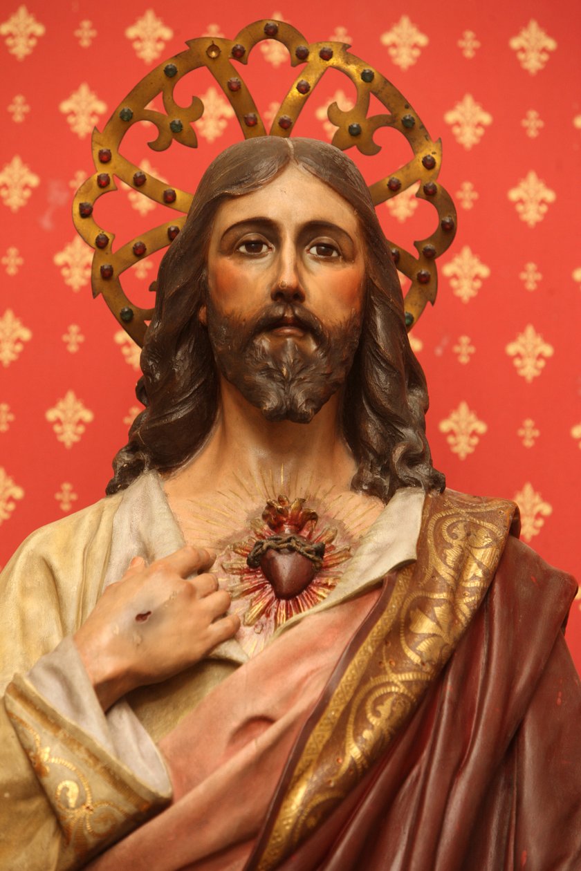 Jesus-skulptur i San Jeronimos kirke Madrid Spania av Unbekannt