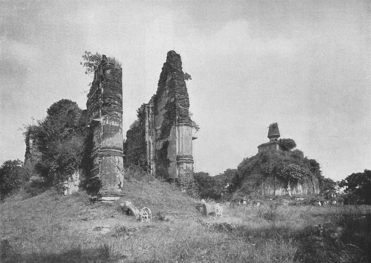 Jetawanarama og Kiri-Dagoba 1100-tallet e.Kr., Pollonneruwa, 1926 av Unbekannt