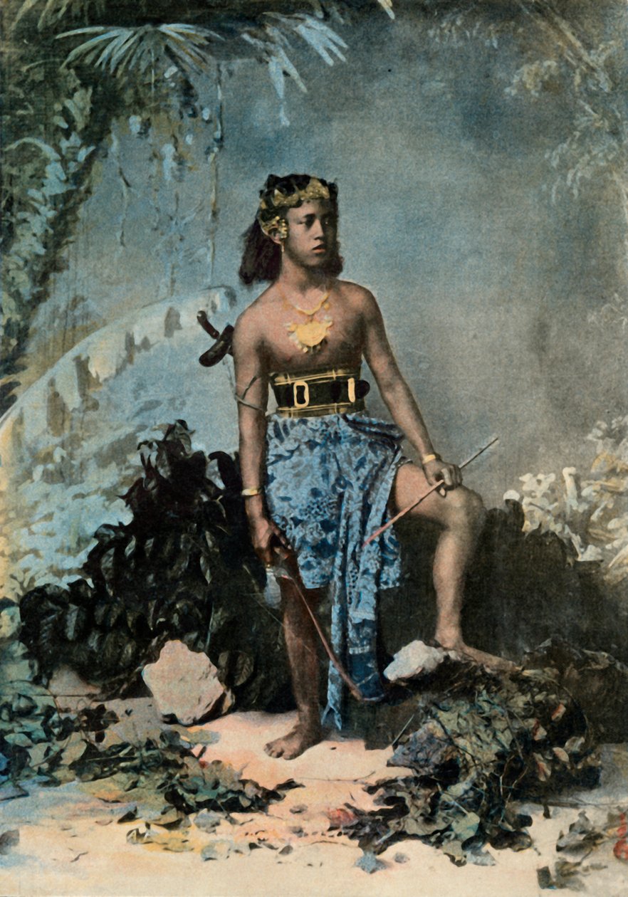 Ung samoansk jente, ung samoansk jente, 1900. av Unbekannt