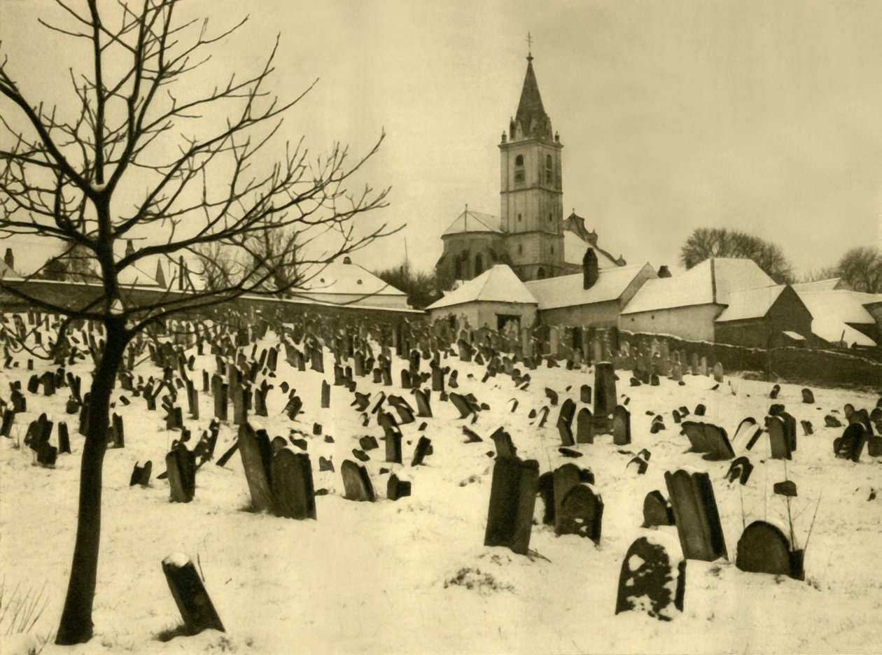 Jødisk kirkegård, Mattersburg, Burgenland, Østerrike, c1935. av Unbekannt