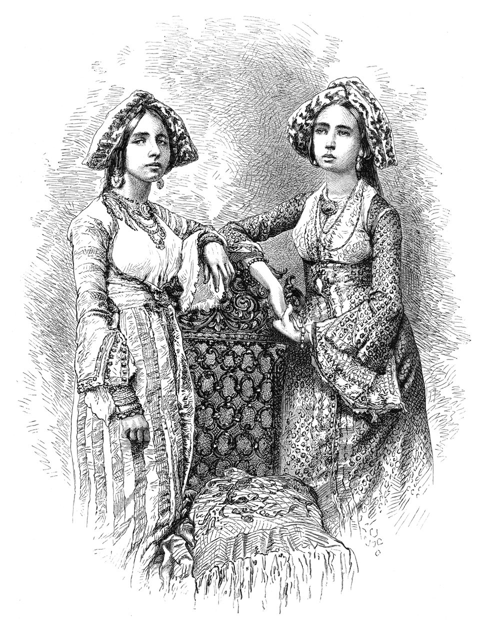 Jødiske kvinner i Kochi, India, 1895 av Unbekannt