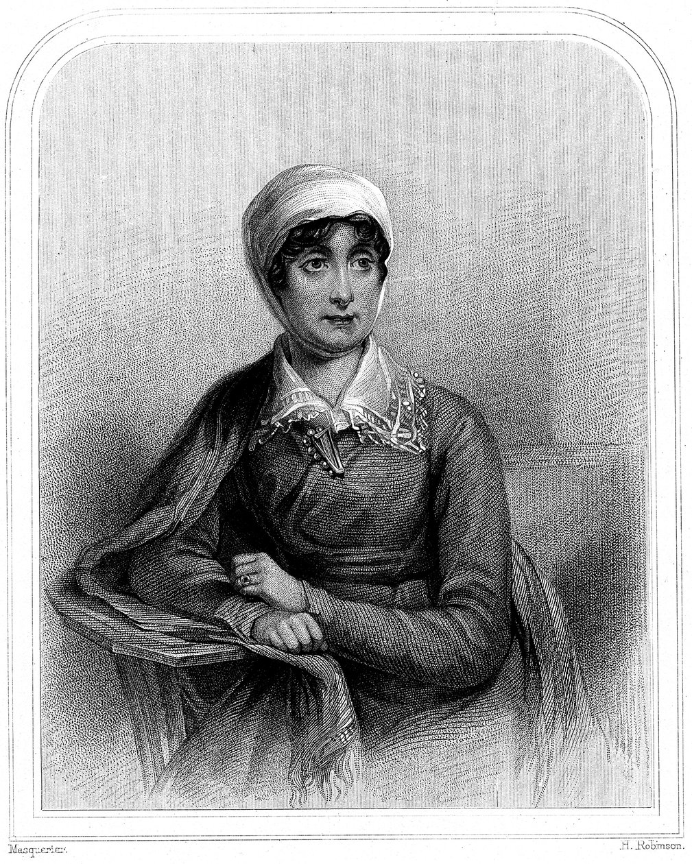 Joanna Baillie 1762-1851, skotsk poet og dramatiker, 1870 av Unbekannt
