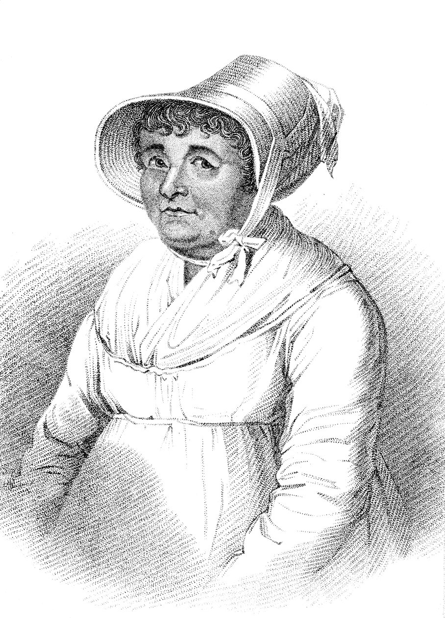 Joanna Southcott c1750-1814, engelsk mystiker og religiøs fanatiker av Unbekannt