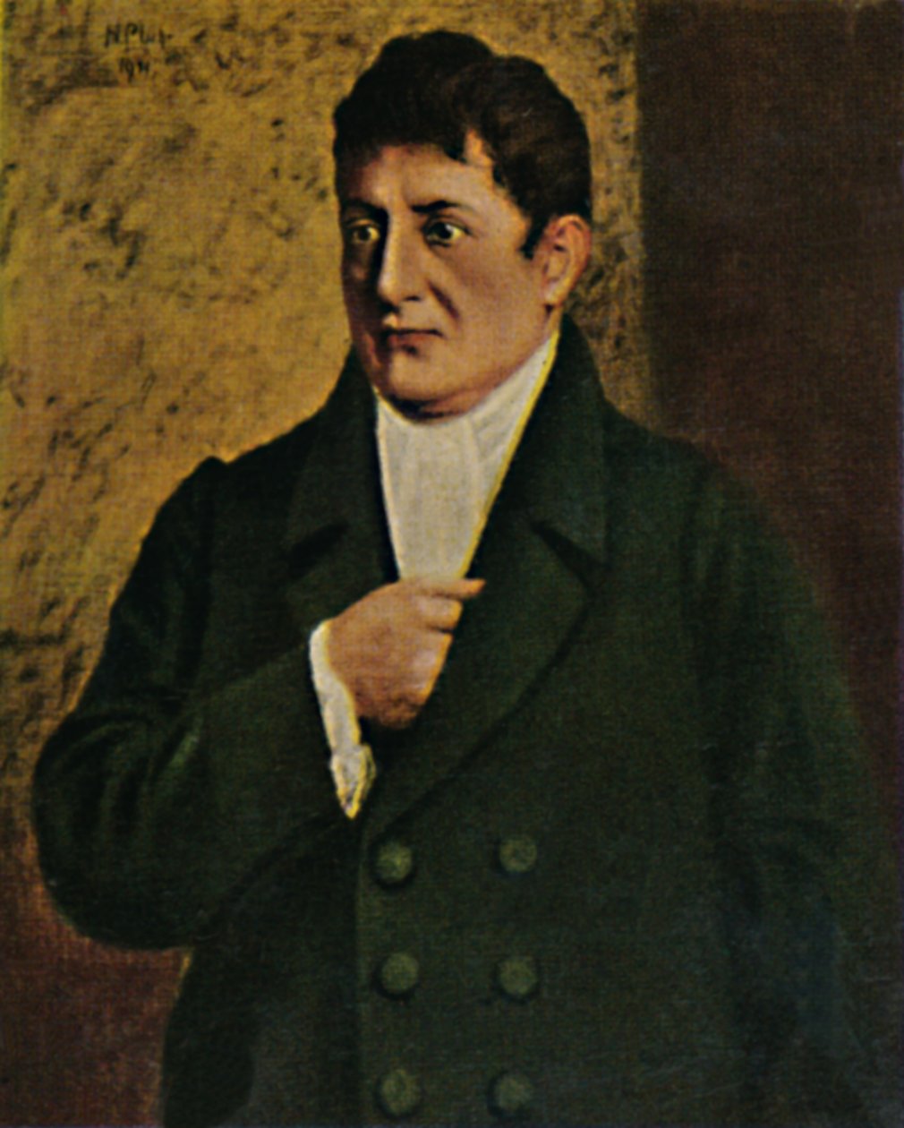 Johann Gottlieb Fichte 1762-1814. - Maleri av professor Plühr, 1934. av Unbekannt