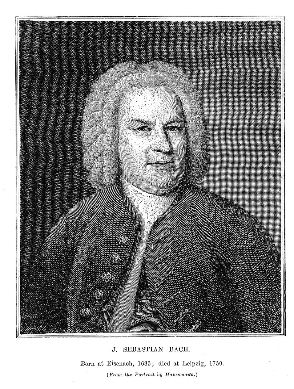 Johann Sebastian Bach 1685-1750, tysk komponist og organist, 1746 av Unbekannt