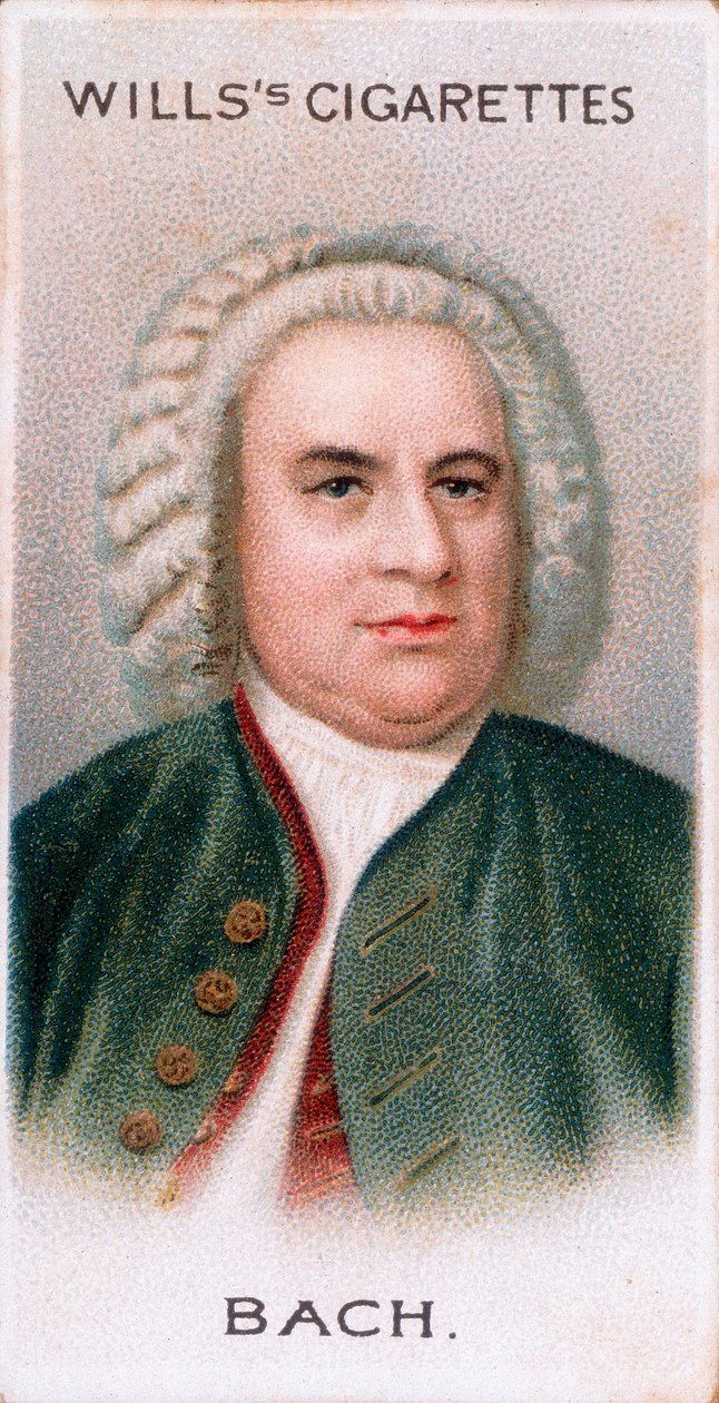 Johann Sebastian Bach 1685-1750, tysk komponist og organist, 1912 av Unbekannt