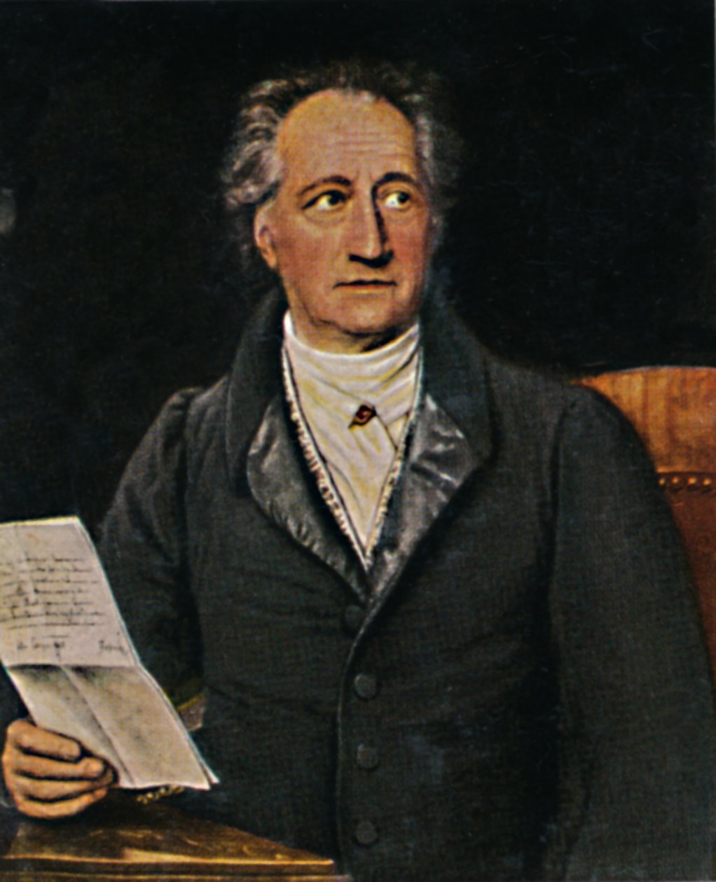 Johann Wolfgang von Goethe 1749-1832. - Maleri av JK Stieler, 1934. av Unbekannt
