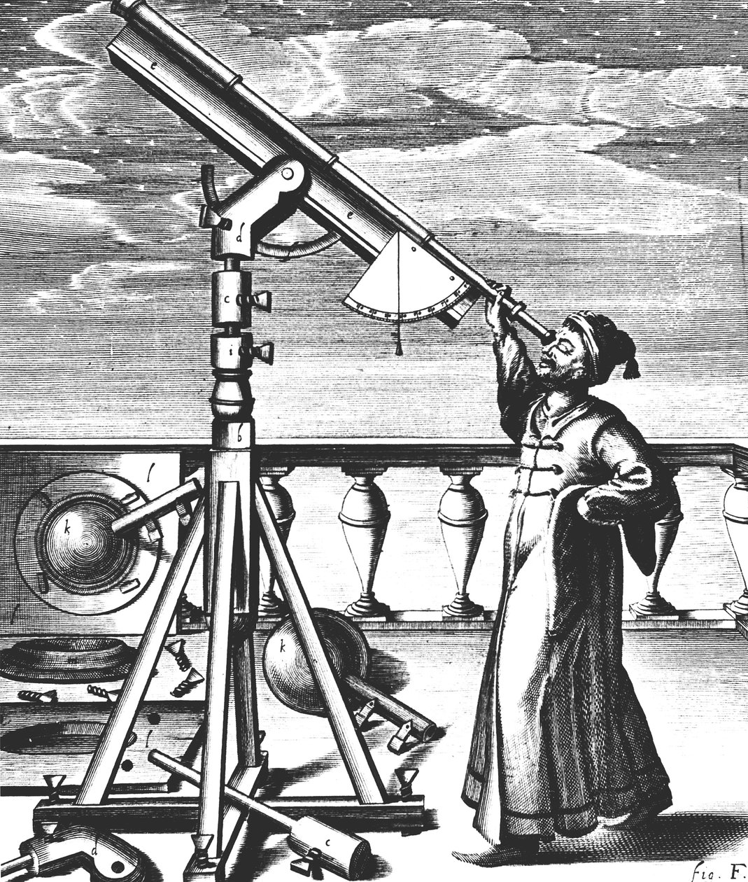 Johannes Hevelius, tysk astronom, 1647 av Unbekannt