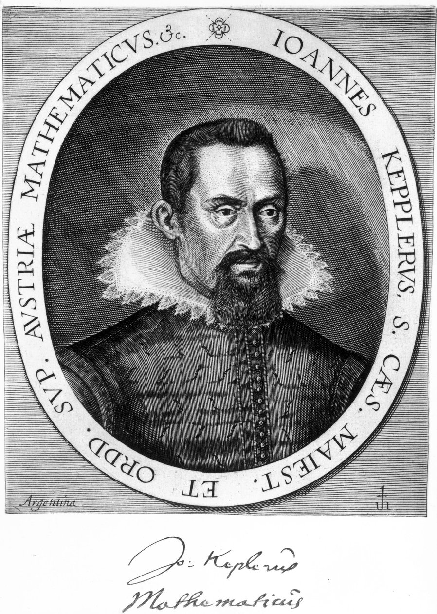 Johannes Kepler , tysk astronom og fysiker, ca 1600 av Unbekannt
