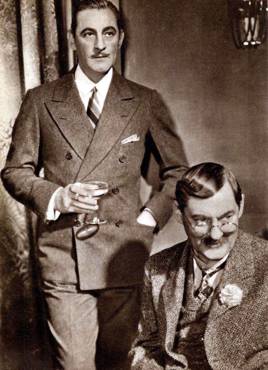 John 1882-1942 og Lionel 1878-1954 Barrymore, amerikanske scene- og filmskuespillere av Unbekannt