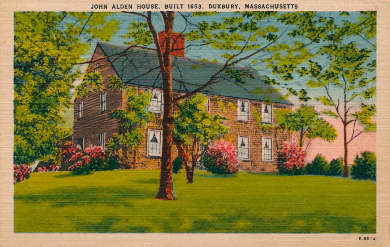 John Alden House, Duxbury, Massachusetts, ca 1940-tallet av Unbekannt