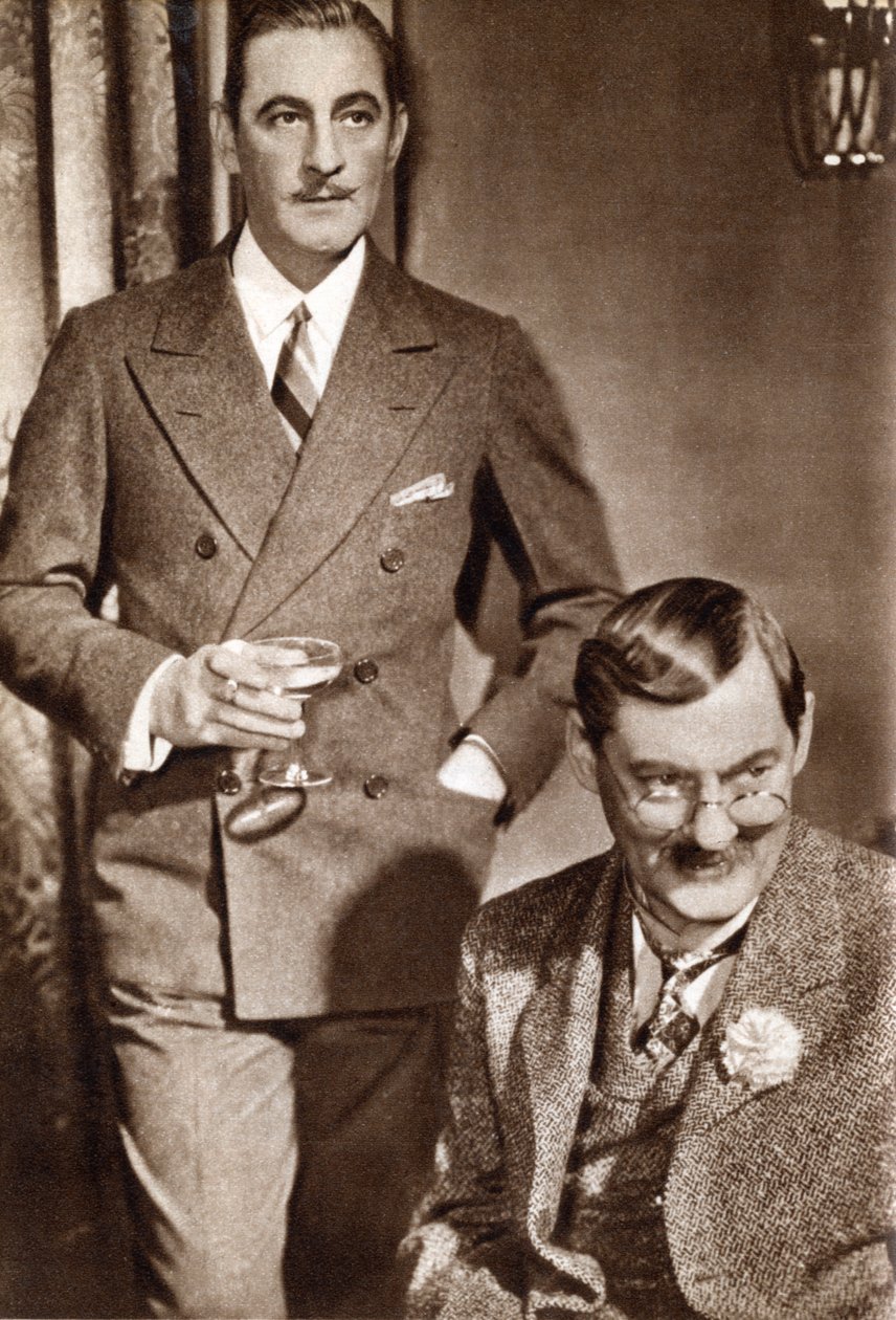 John Barrymore og Lionel Barrymore, amerikanske skuespillere, 1933 av Unbekannt
