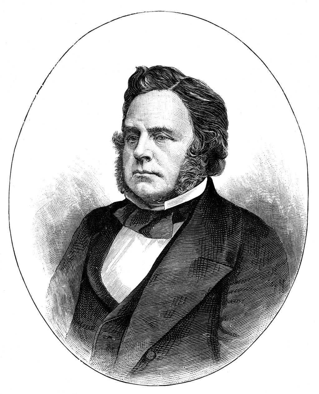 John Bright, britisk radikal og liberal statsmann, 1857, c1888 av Unbekannt