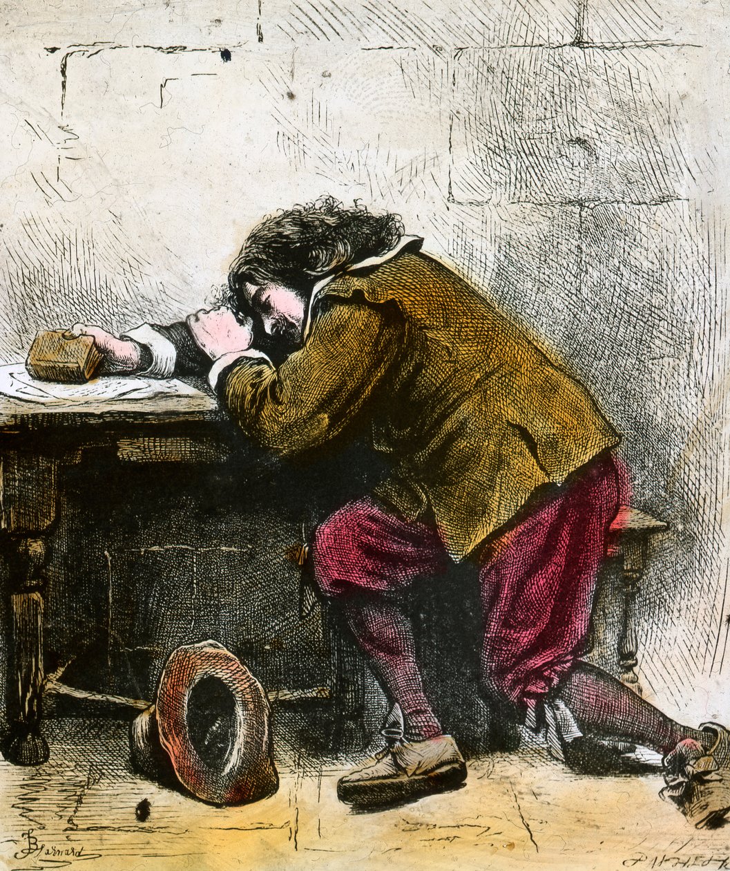 John Bunyan drømmer, 1600-tallet sent på 1800- eller begynnelsen av 1900-tallet av Unbekannt