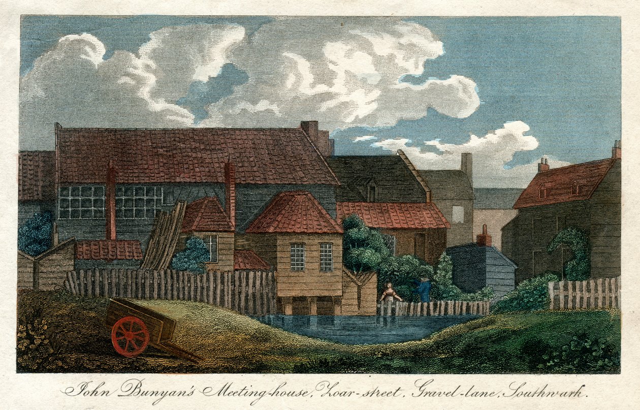 John Bunyans møtehus, Zoar-street, Gravel-Lane, Southwark, London, 1814 av Unbekannt