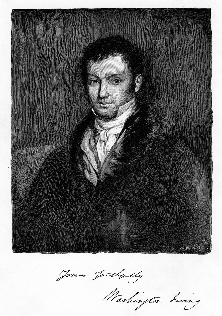 John Byrom , engelsk forfatter og poet fra 1700-tallet født i Manchester, 1821 av Unbekannt