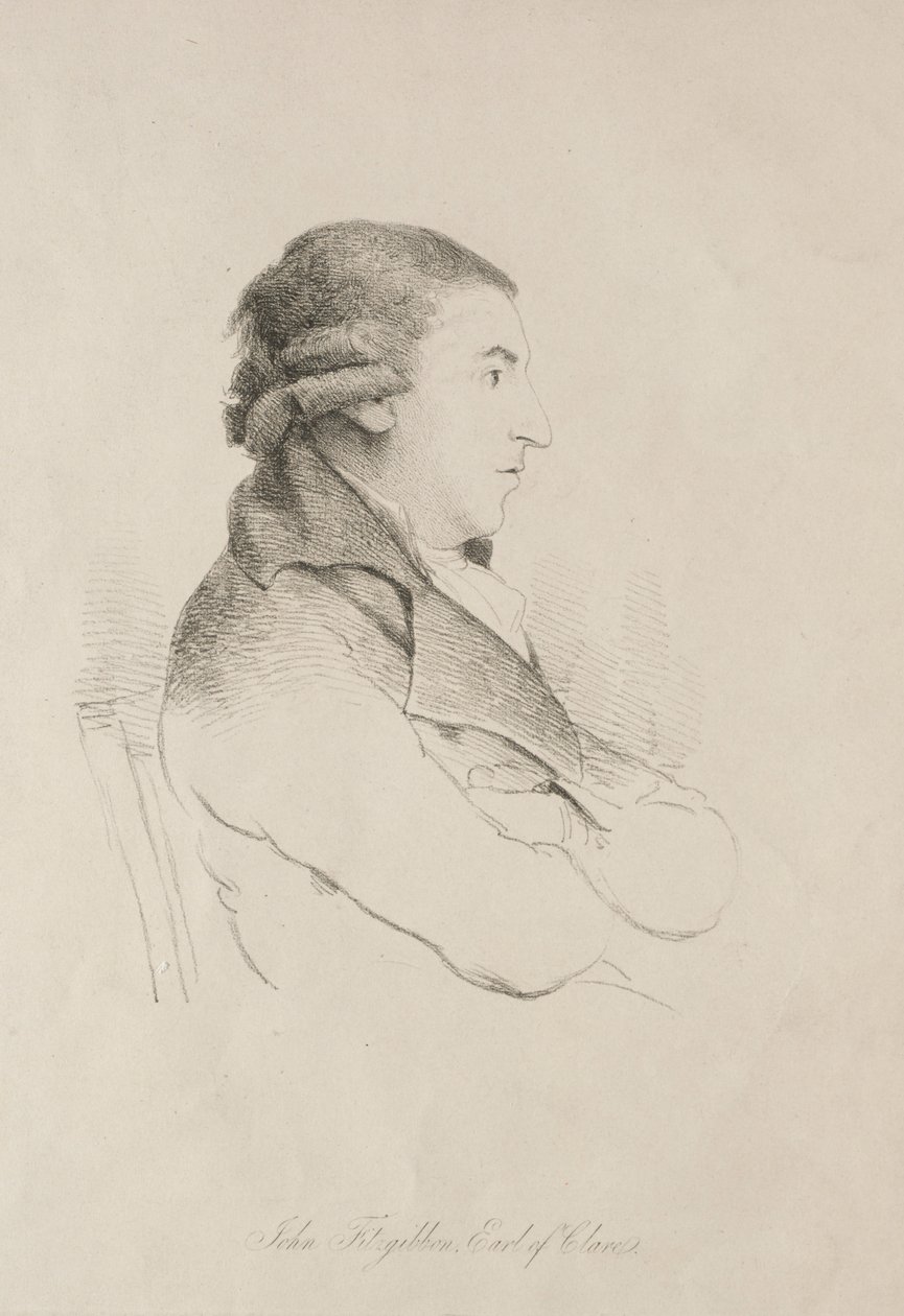 John Fitzgibbon, jarl av Clare, tidlig på 1800-tallet. av Unbekannt