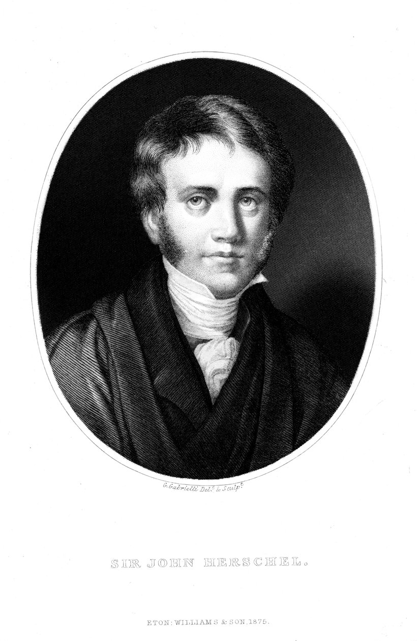 John Frederick Herschel 1792-1871, engelsk astronom og vitenskapsmann, som ung mann av Unbekannt