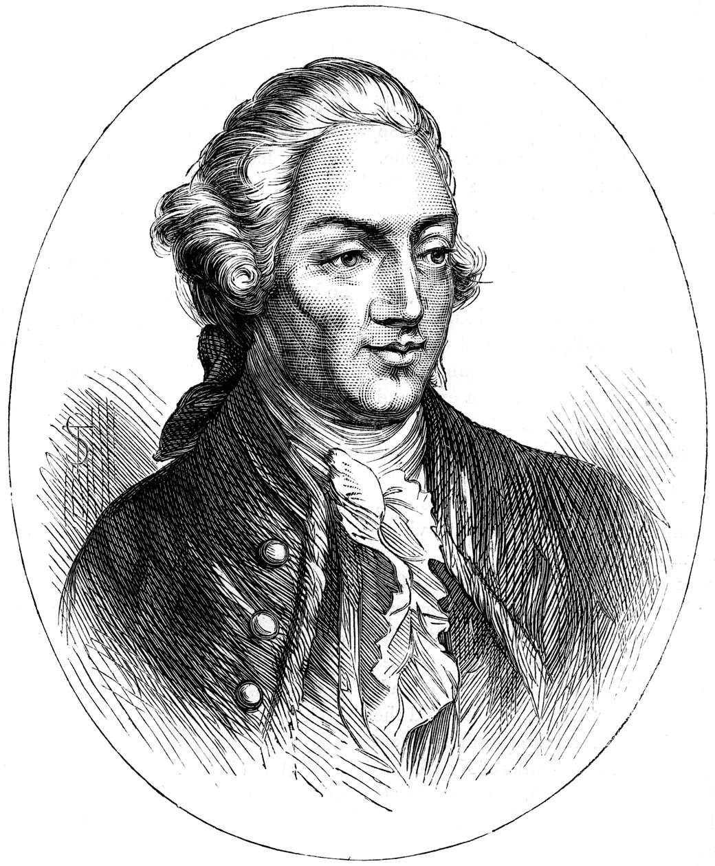 John Hancock , amerikansk statsmann fra 1700-tallet, ca 1880 av Unbekannt