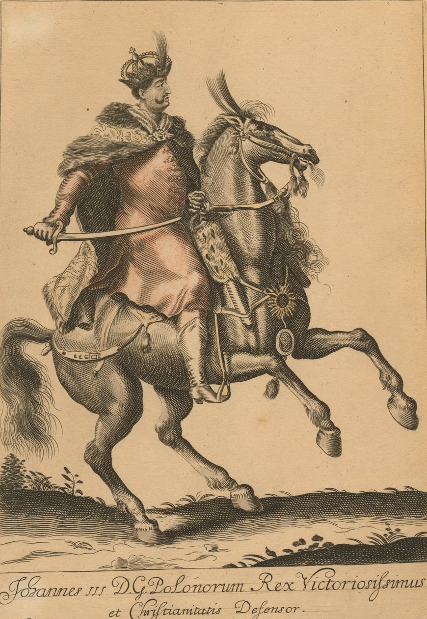 John III Sobieski 1629-1696, konge av Polen og storhertug av Litauen, 1683 av Unbekannt