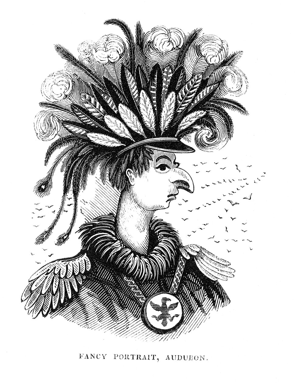 John James Audubon 1780-1851, amerikansk ornitolog og kunstner, 1836 av Unbekannt