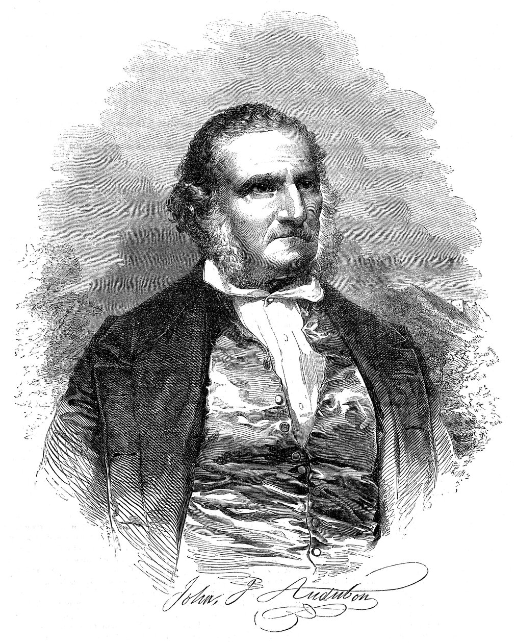 John James Audubon 1780-1851, amerikansk ornitolog og kunstner, 1852 av Unbekannt