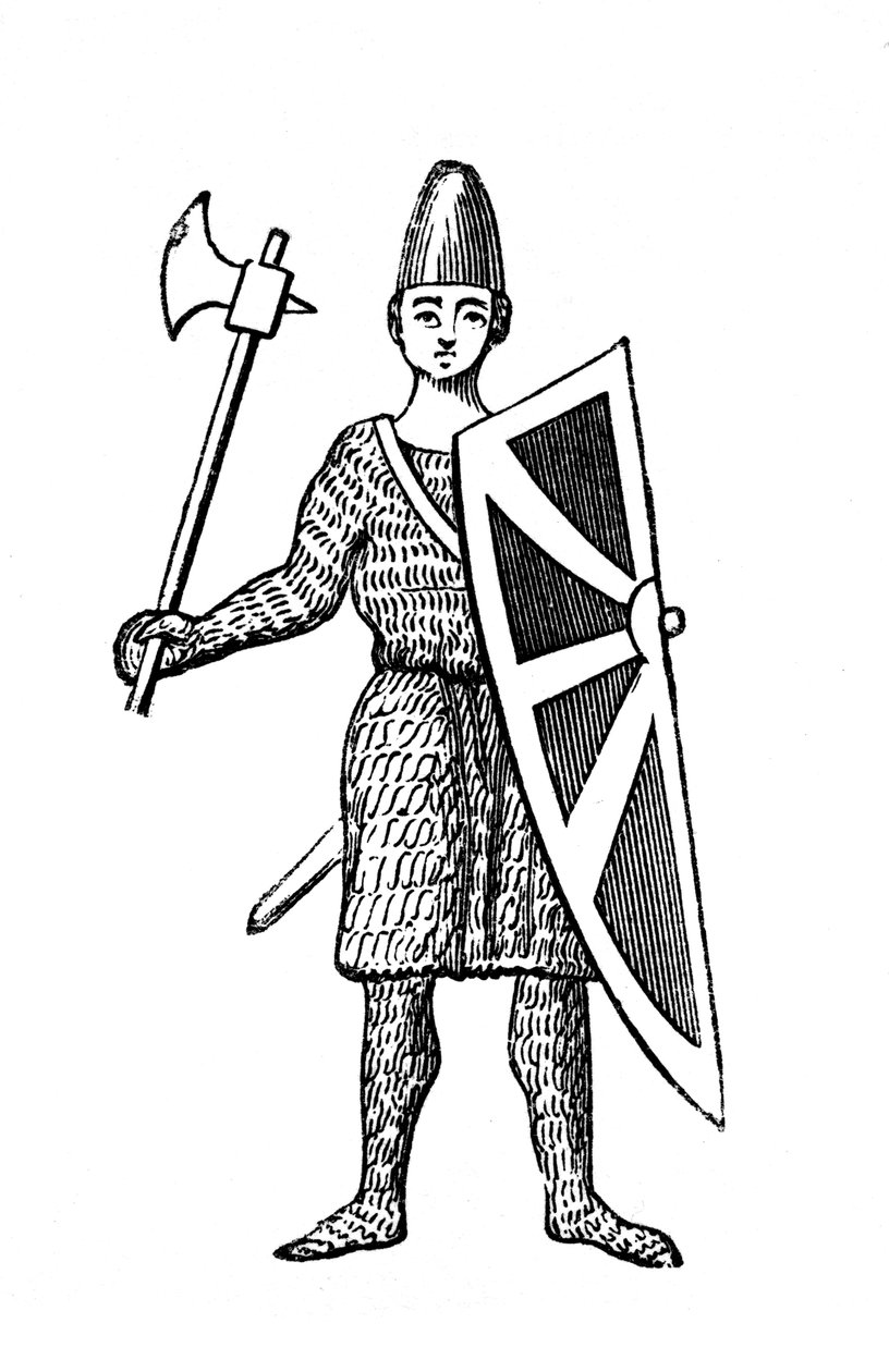 John Lackland, som representert på seglet hans, 1100-tallet, 1870 av Unbekannt