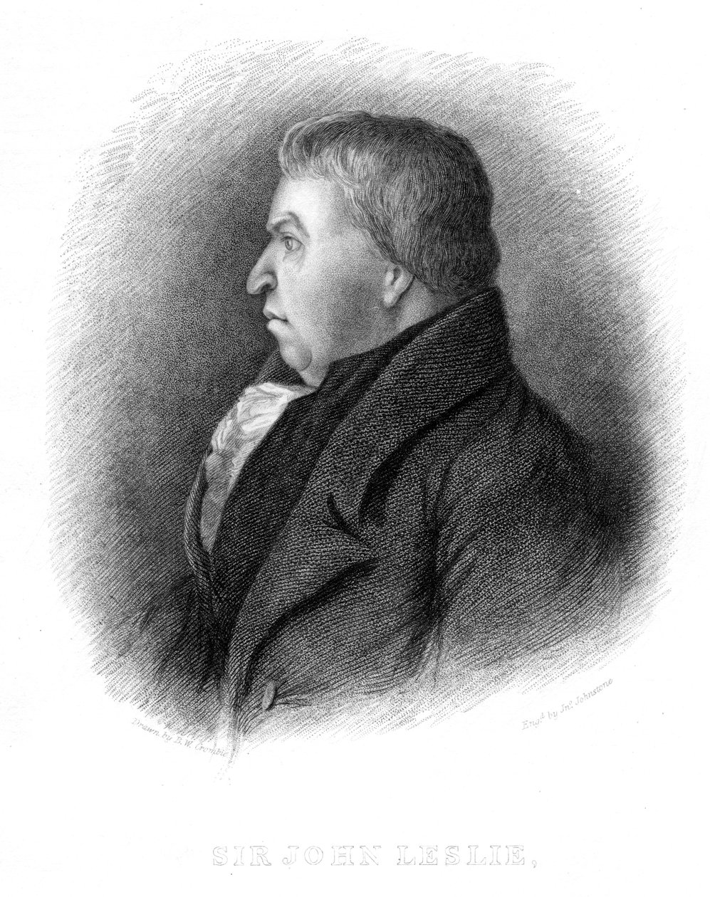 John Leslie , skotsk naturfilosof og fysiker, 1800-tallet av Unbekannt