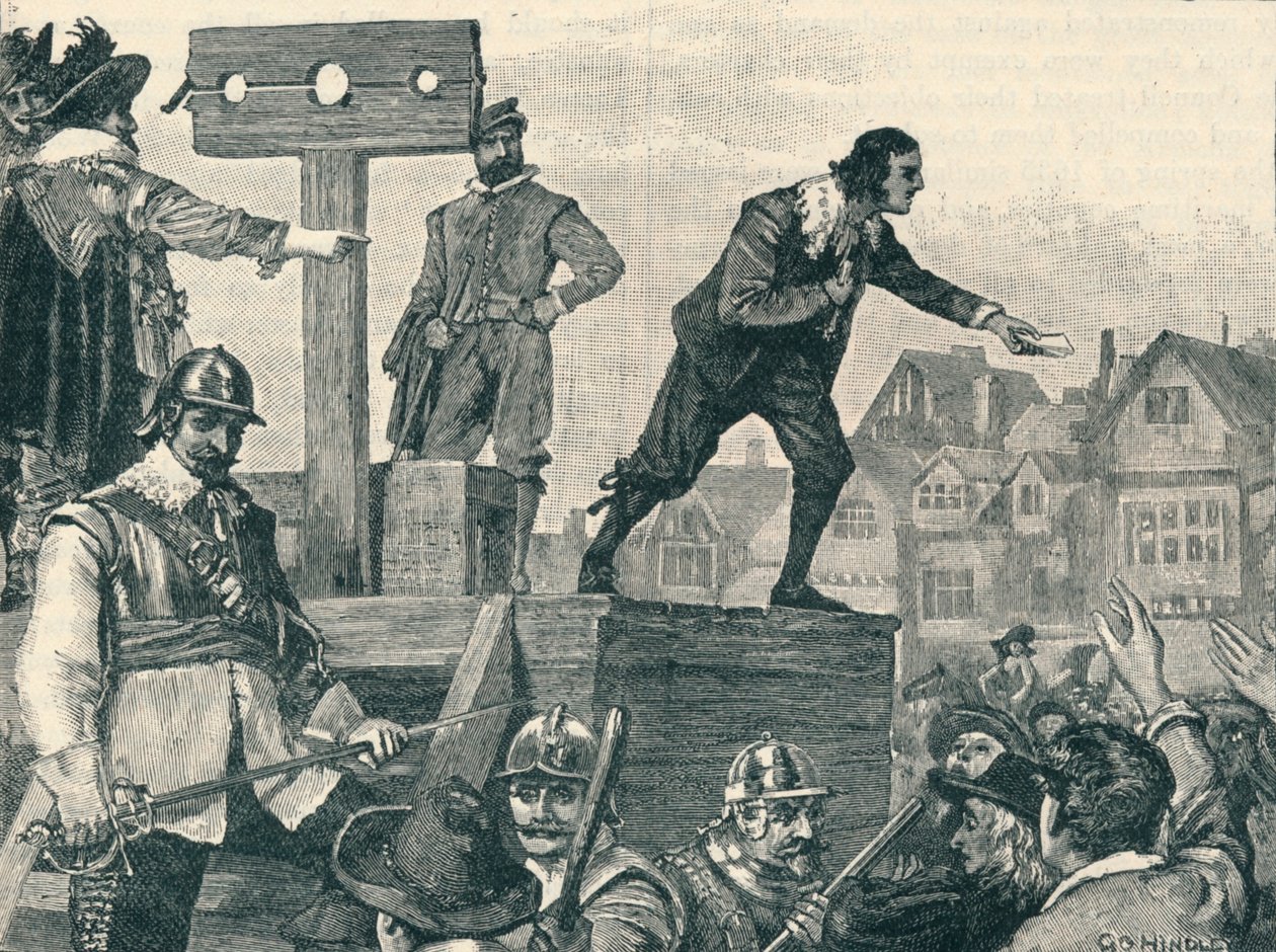 John Lilburne på søylen i Westminster, 1638 1905. av Unbekannt