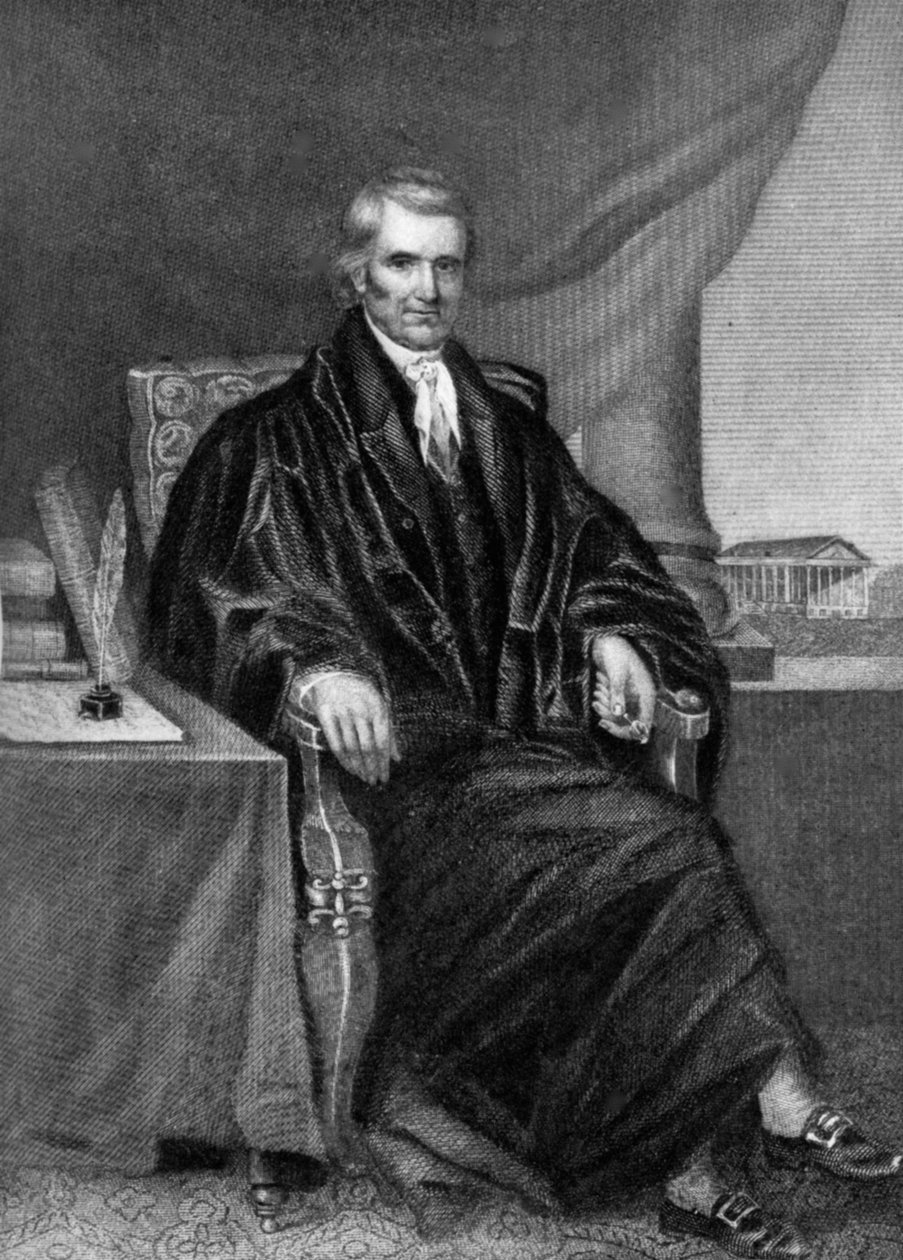 John Marshall 1755-1835, amerikansk statsmann og jurist, 1800-tallet 1908 av Unbekannt