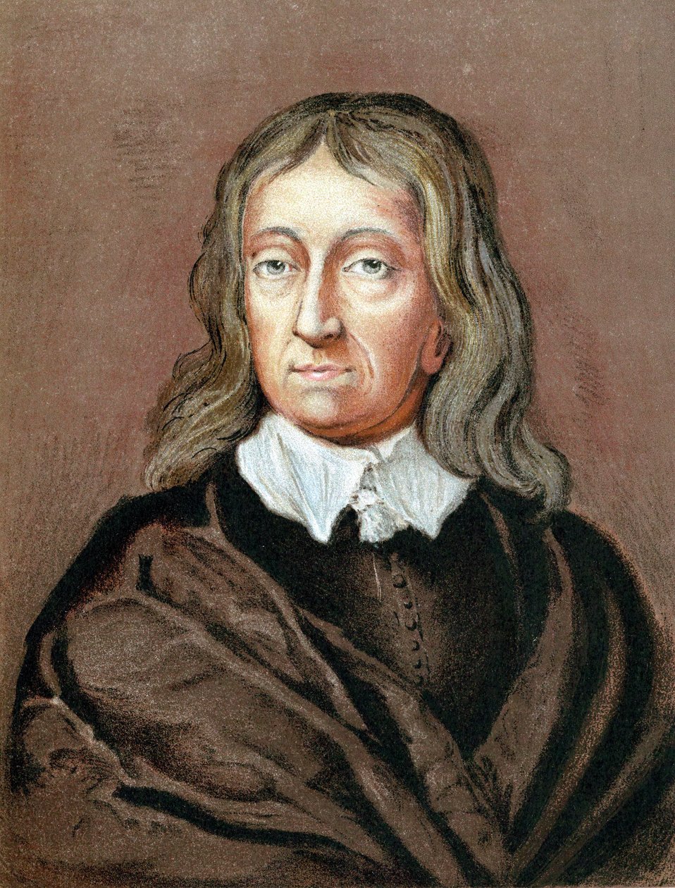 John Milton 1608-1674, engelsk poet, c1645-1674 av Unbekannt