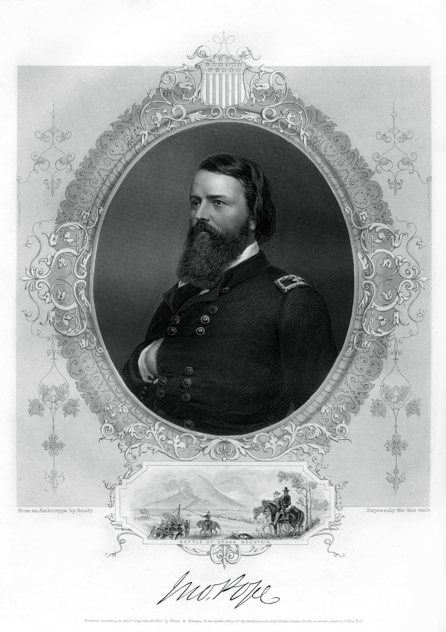 John Pope, unionsgeneral i den amerikanske borgerkrigen, 1862-1867 av Unbekannt