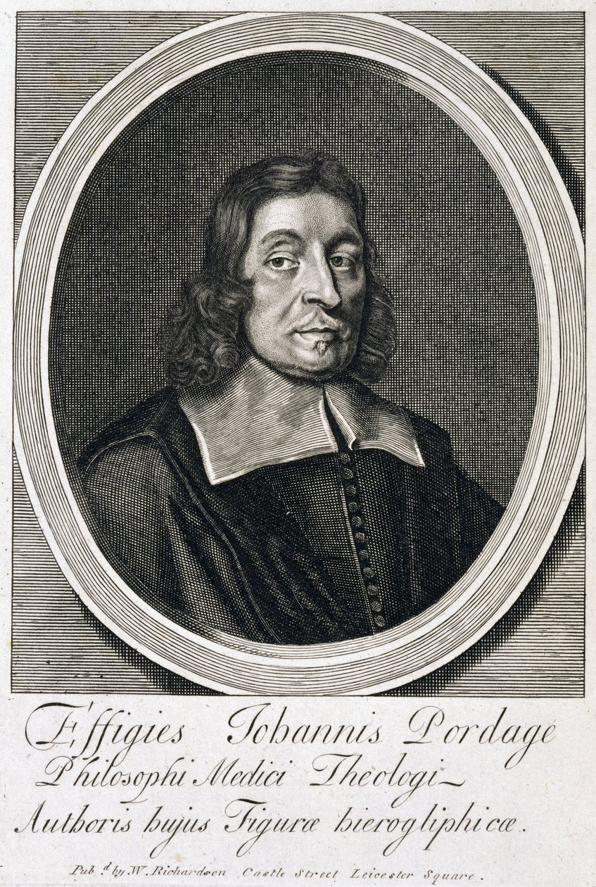 John Pordage, engelsk rektor, astrolog og mystiker, ca 1670-tallet av Unbekannt