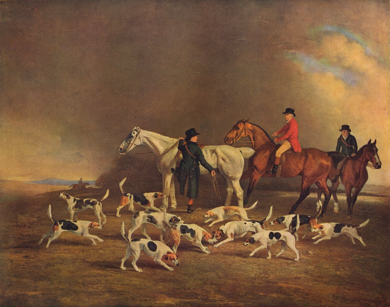 John Powlett and his Hounds, fra 1700- til 1800-tallet, 1929 av Unbekannt