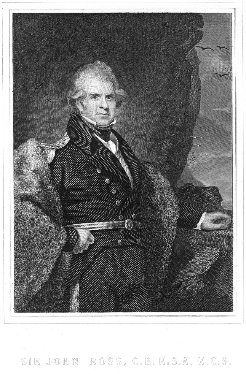 John Ross, britisk polfarer og sjøoffiser, 1800-tallet av Unbekannt