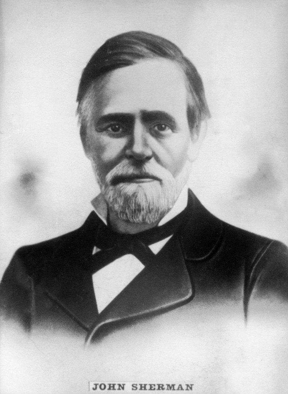 John Sherman 1823-1900, amerikansk republikansk representant og senator under borgerkrig, c1910 av Unbekannt