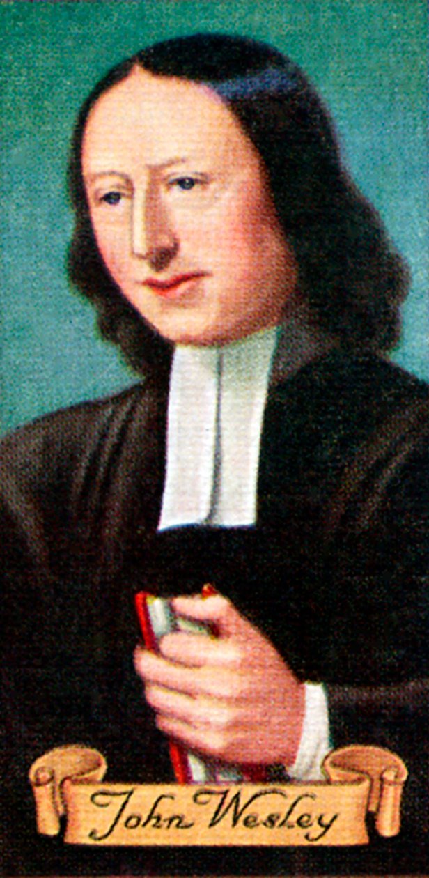 John Wesley, hentet fra en serie sigarettkort, 1935 av Unbekannt