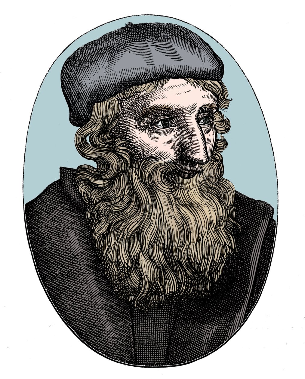 John Wycliffe, engelsk religiøs reformator fra 1300-tallet, 1500-tallet av Unbekannt