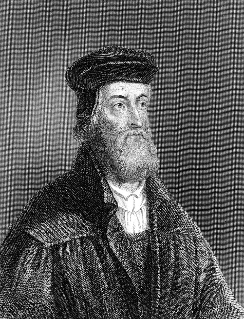 John Wycliffe, engelsk religiøs reformator fra 1300-tallet, 1882 av Unbekannt