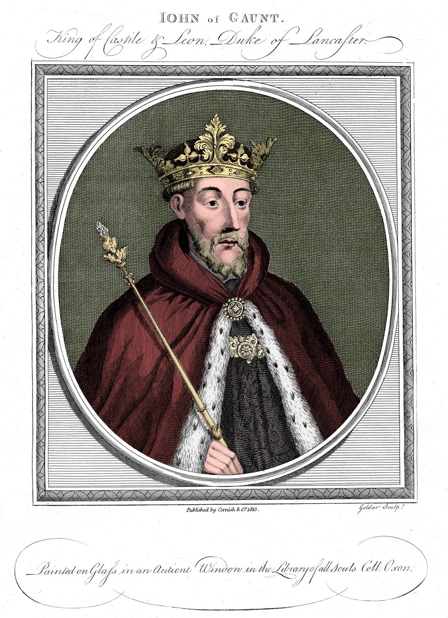 John of Gaunt, hertug av Lancaster 1340-1399 av Unbekannt
