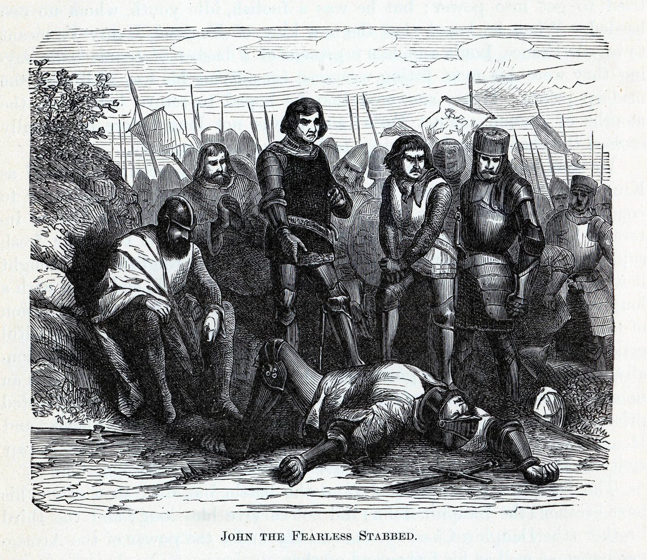 Johannes den fryktløse knivstukket, 1882 av Unbekannt