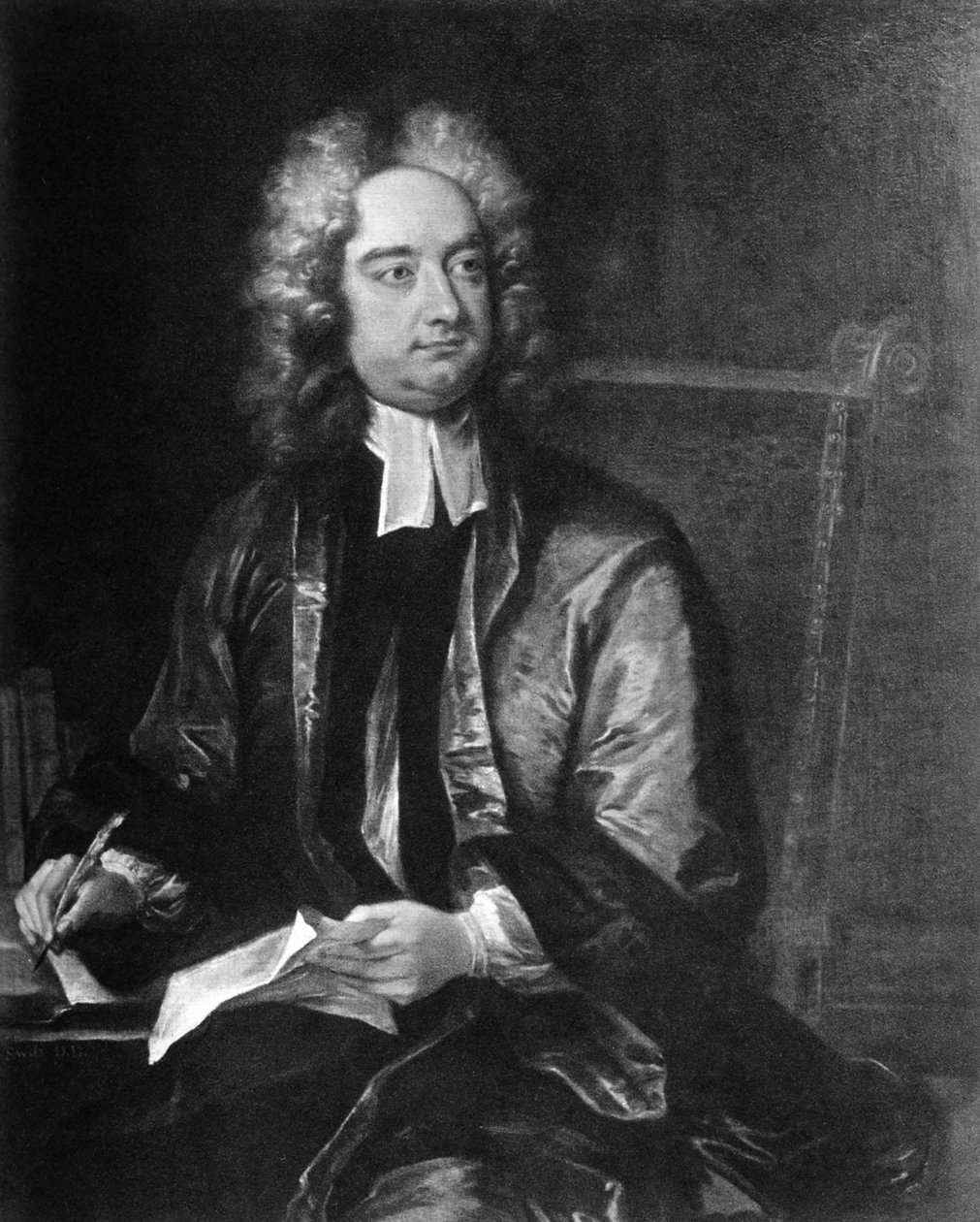 Jonathan Swift , anglo-irsk forfatter, 1800-tallet av Unbekannt