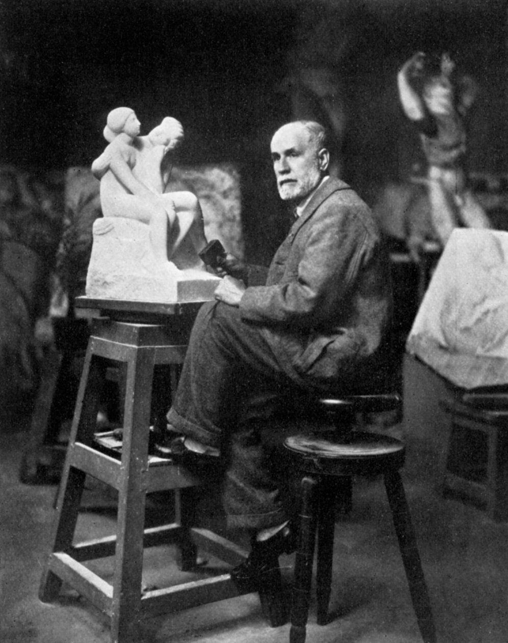 Joseph-Antoine Bernard 1866-1931, fransk billedhugger, 1931 av Unbekannt