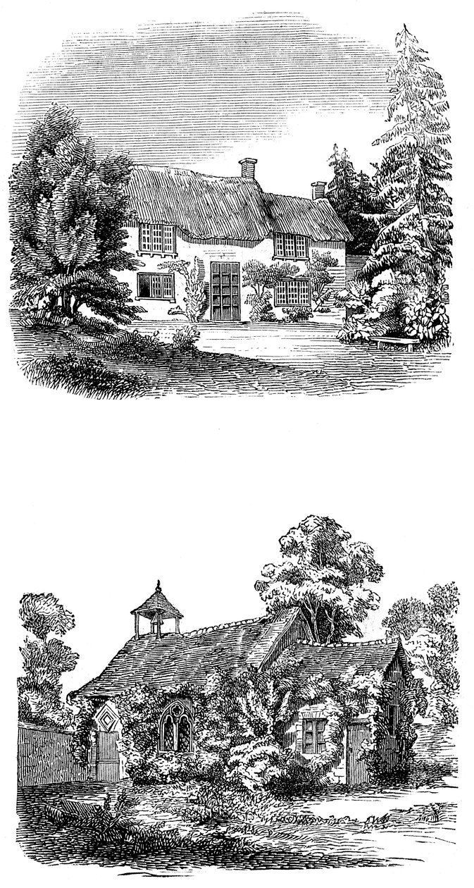 Joseph Addisons fødested i Milston nær Amesbury, Wiltshire av Unbekannt