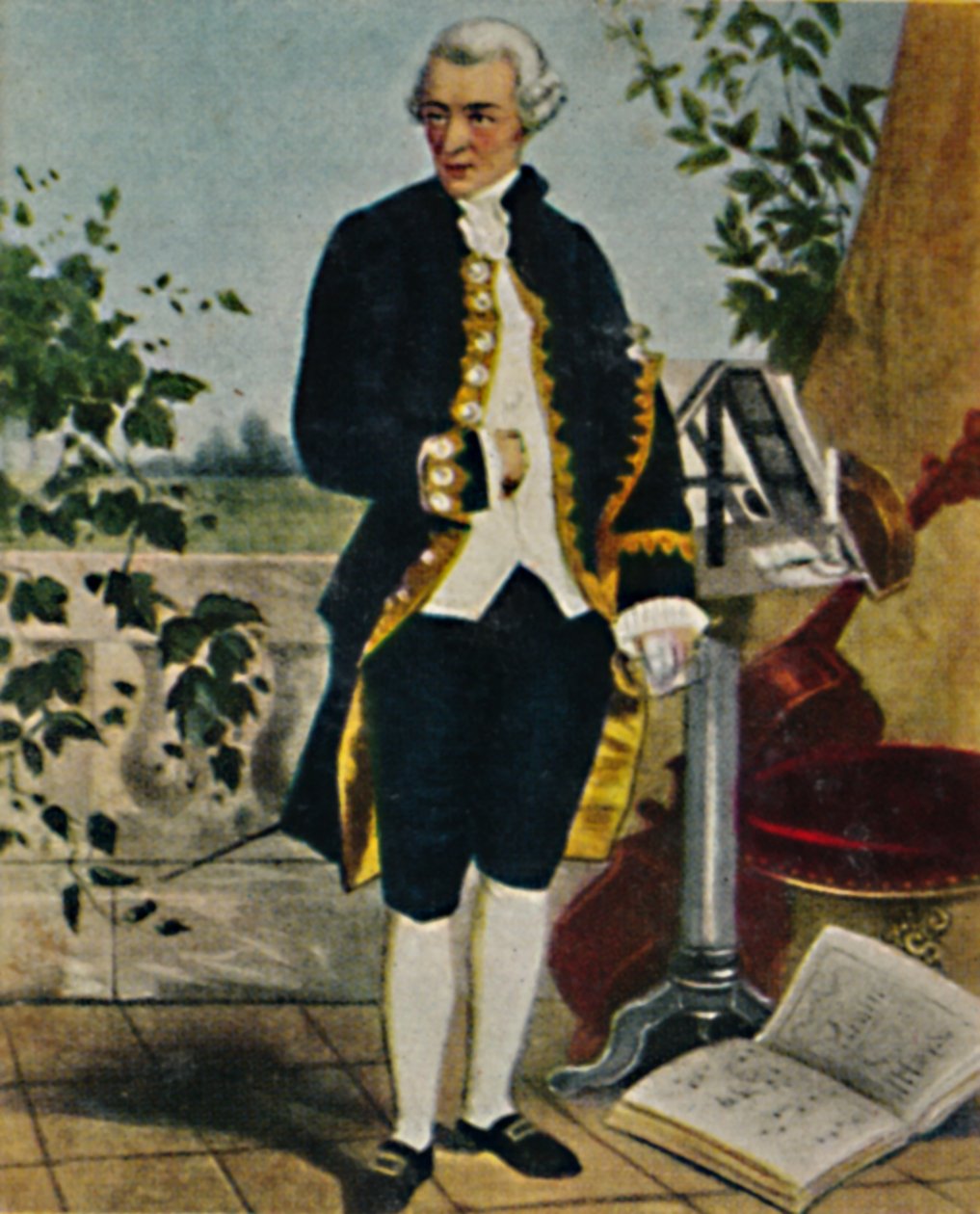 Joseph Haydn 1732-1809. - Maleri av Hammann, 1934. av Unbekannt
