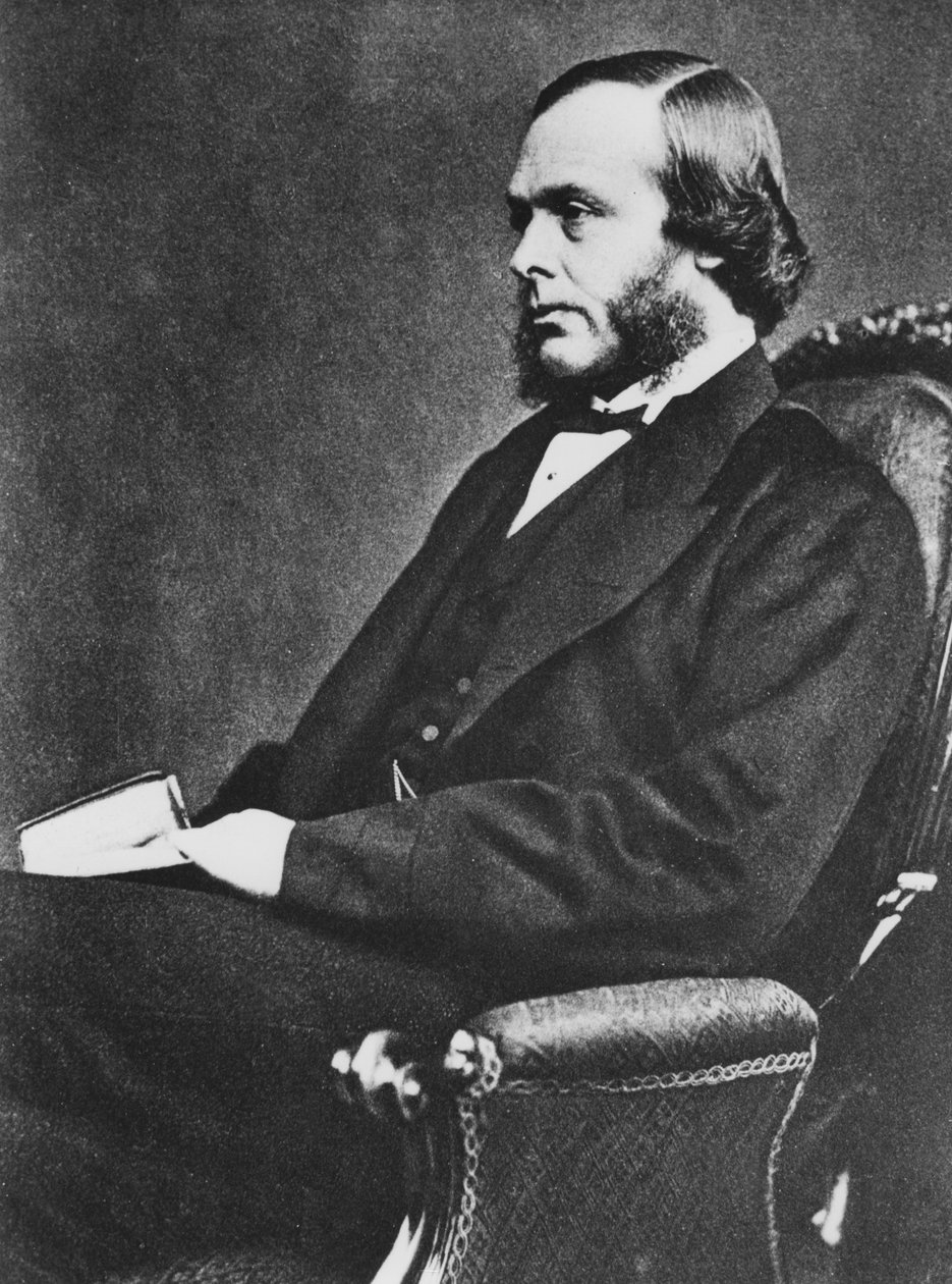 Joseph Lister, engelsk kirurg og pioner innen antiseptisk kirurgi, c1867 av Unbekannt