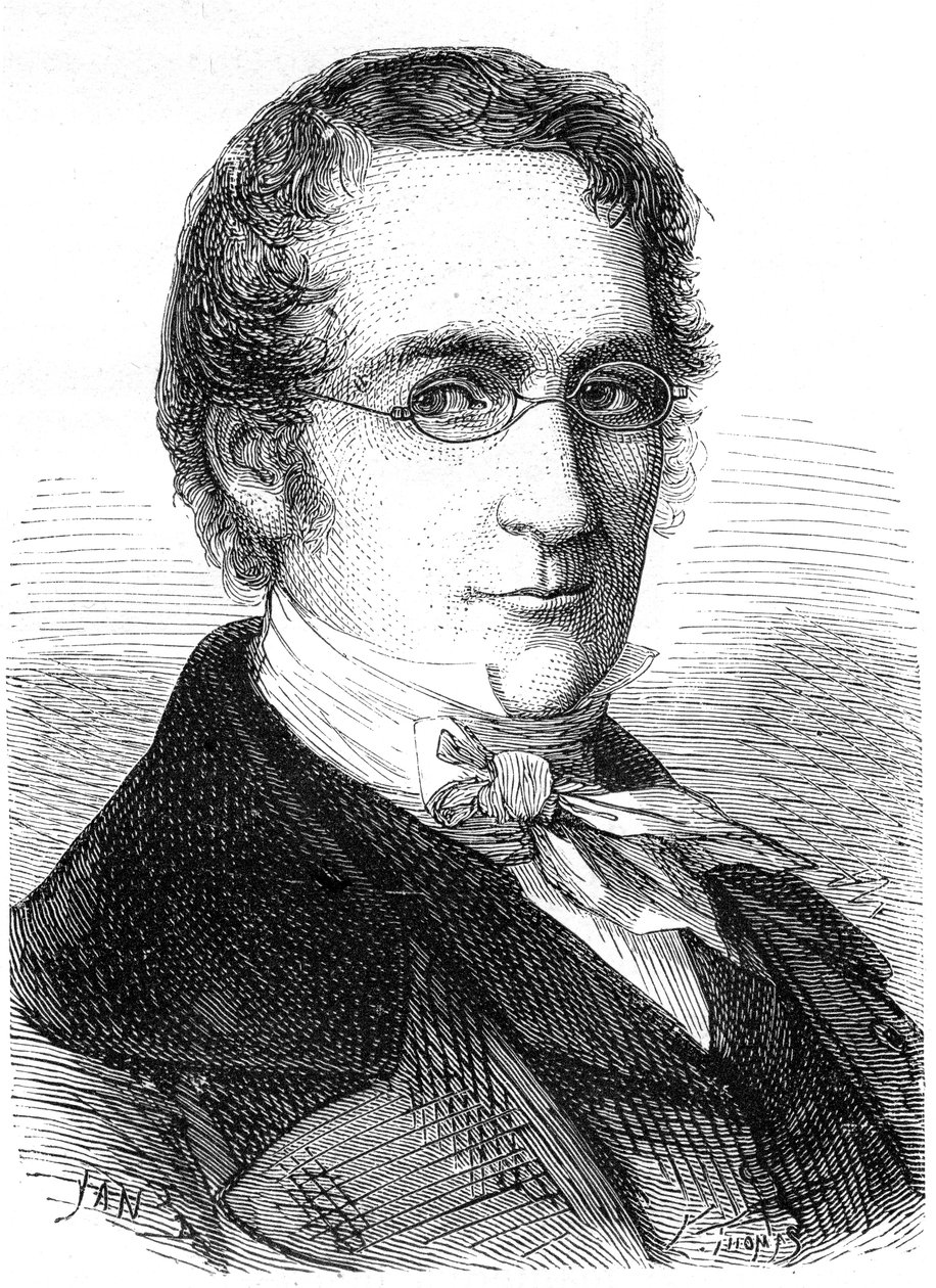 Joseph Louis Gay-Lussac , fransk kjemiker, fysiker og ballongfarer, c1870 av Unbekannt
