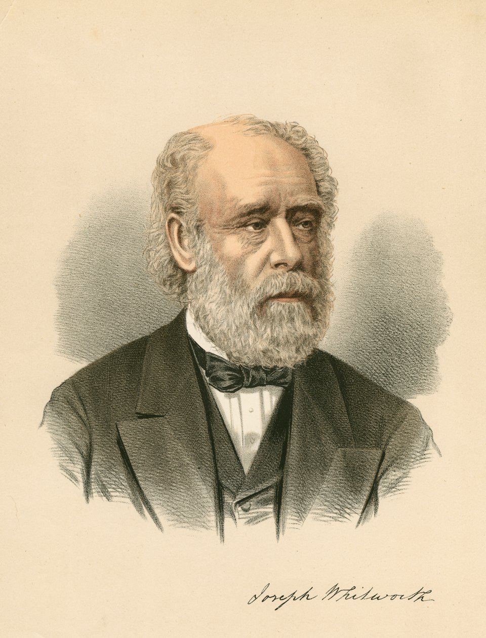 Joseph Whitworth , britisk ingeniør og oppfinner, c1880 av Unbekannt